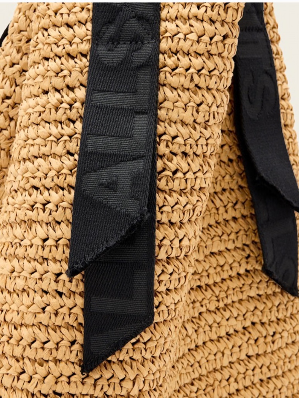 NWT AllSaints Tan Woven Tote Bag Lullah North/South Tote - Almond - Picture 10 of 12
